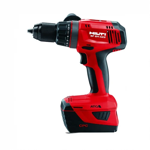 Аккумуляторная ударная дрель-шуруповерт Hilti SF 6H-A22 — фотография оборудования на белом фоне