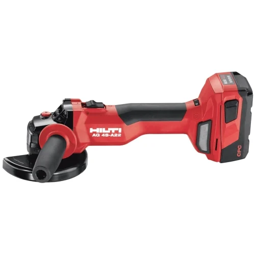 Аккумуляторная болгарка (УШМ) Hilti AG 4S-A22-125 — фотография оборудования на белом фоне