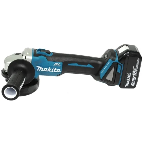 Аккумуляторная болгарка (УШМ) Makita LXT DGA504RF — фотография оборудования на белом фоне