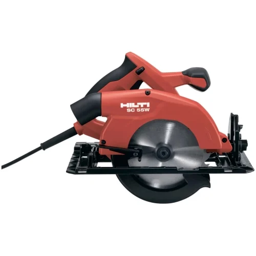 Циркулярная пила Hilti SC 55W — фотография оборудования на белом фоне