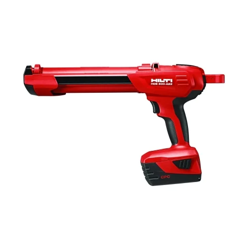 Аккумуляторный дозатор Hilti HDE 500-A22 — фотография оборудования на белом фоне