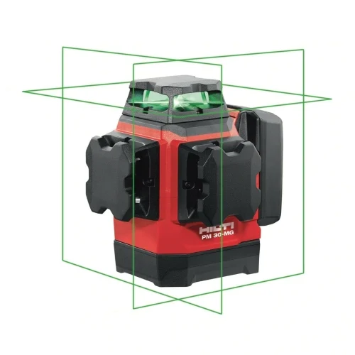 Лазерный уровень (нивелир) Hilti PM 30-MG — фотография оборудования на белом фоне