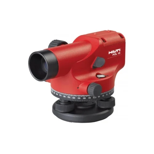 Оптический нивелир Hilti POL 15 — фотография оборудования на белом фоне