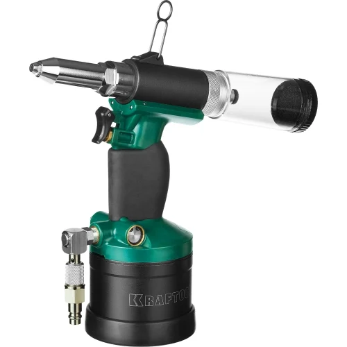 Пневматический заклепочник Kraftool ARC-48 Vacuum-Lock — фотография оборудования на белом фоне