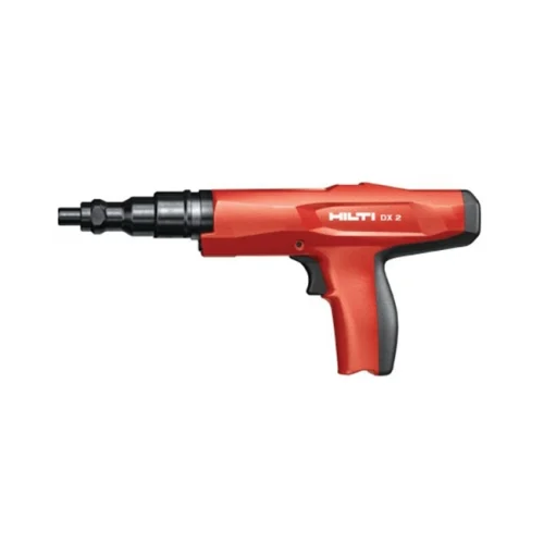 Пороховой монтажный пистолет Hilti DX 2 — фотография оборудования на белом фоне