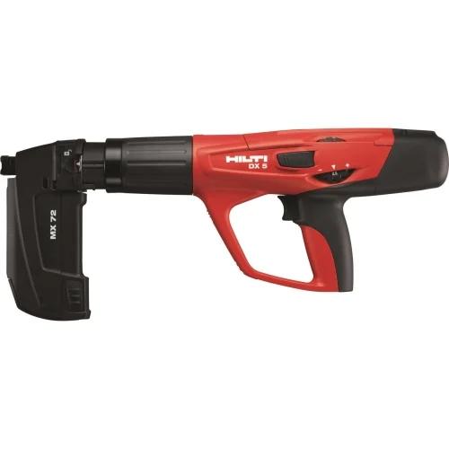 Пороховой монтажный пистолет Hilti DX 5-MX 72 — фотография оборудования на белом фоне