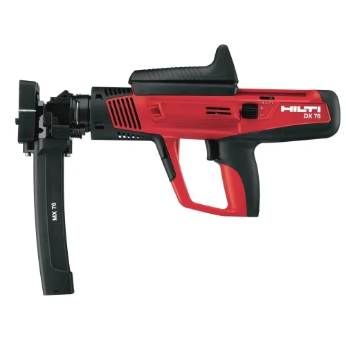 Пороховой монтажный пистолет Hilti DX 76 MX — фотография оборудования на белом фоне