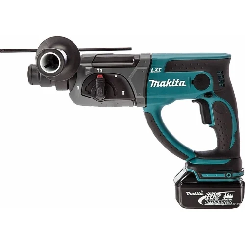 Аккумуляторный перфоратор Makita LXT DHR202RFE - 1.9 Дж — фотография оборудования на белом фоне