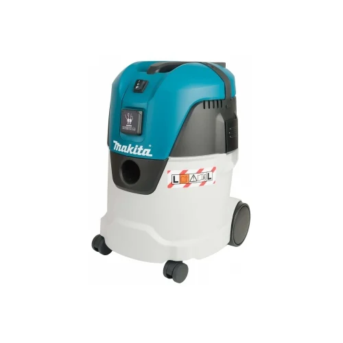 Пылесос строительный Makita VC2512L — фотография оборудования на белом фоне