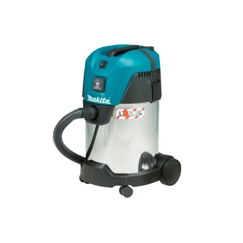 Пылесос строительный Makita VC3011L — фотография оборудования на белом фоне