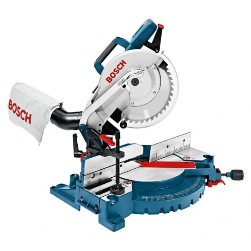 Торцовочная пила Bosch GCM 10 Professional — фотография оборудования на белом фоне