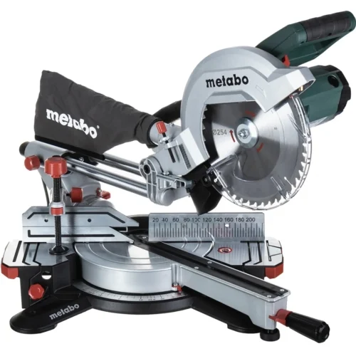 Торцовочная пила Metabo KGS 254 M — фотография оборудования на белом фоне