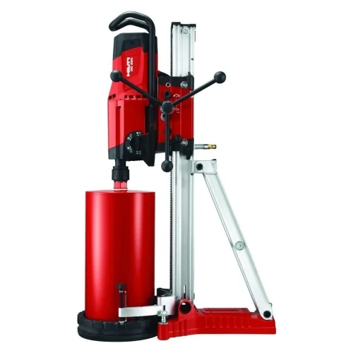 Установка алмазного бурения Hilti DD 250 BL — фотография оборудования на белом фоне